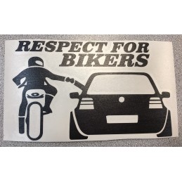 Nálepka Respect for bikers...