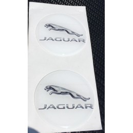 3D nálepka Jaguar biela...